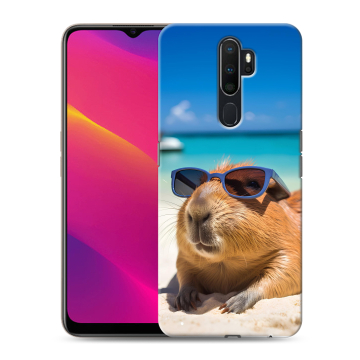 Силиконовый противоударный чехол на OPPO A9 (2020) с принтом Капибара Силиконовый противоударный чехол на OPPO A9 (2020) с принтом Капибара