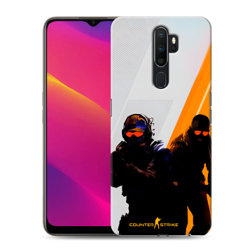 Силиконовый противоударный чехол на OPPO A9 (2020) с принтом Контер страйк Counter strike Силиконовый противоударный чехол на OPPO A9 (2020) с принтом Контер страйк Counter strike