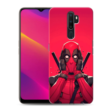 Силиконовый противоударный чехол на OPPO A9 (2020) с принтом Дедпул Deadpool Силиконовый противоударный чехол на OPPO A9 (2020) с принтом Дедпул Deadpool