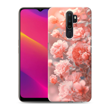 Силиконовый противоударный чехол на OPPO A9 (2020) с принтом Розы цветы Силиконовый противоударный чехол на OPPO A9 (2020) с принтом Розы цветы