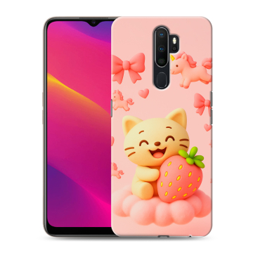 Силиконовый противоударный чехол на OPPO A9 (2020) с принтом для девочек