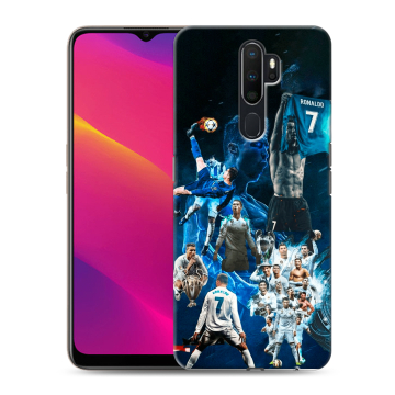 Силиконовый противоударный чехол на OPPO A9 (2020) с принтом Реал Роналдо Силиконовый противоударный чехол на OPPO A9 (2020) с принтом Реал Роналдо