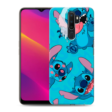 Силиконовый противоударный чехол на OPPO A9 (2020) с принтом Лило и Стич
