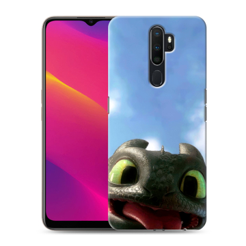 Силиконовый противоударный чехол на OPPO A9 (2020) с принтом Как приручить дракона