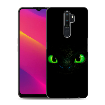 Силиконовый противоударный чехол на OPPO A9 (2020) с принтом Как приручить дракона Силиконовый противоударный чехол на OPPO A9 (2020) с принтом Как приручить дракона