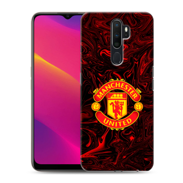 Силиконовый противоударный чехол на OPPO A9 (2020) с принтом Manchester United Силиконовый противоударный чехол на OPPO A9 (2020) с принтом Manchester United