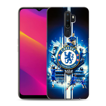 Силиконовый противоударный чехол на OPPO A9 (2020) с принтом Chelsea Челси Силиконовый противоударный чехол на OPPO A9 (2020) с принтом Chelsea Челси