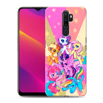 Силиконовый противоударный чехол на OPPO A9 (2020) с принтом My little pony Дружба чудо Силиконовый противоударный чехол на OPPO A9 (2020) с принтом My little pony Дружба чудо
