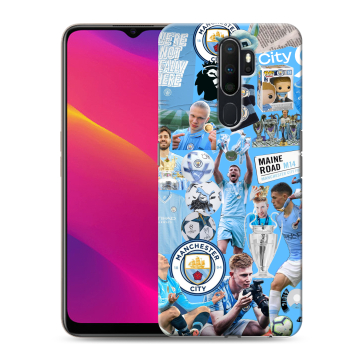Силиконовый противоударный чехол на OPPO A9 (2020) с принтом Man City Манчестер Сити Силиконовый противоударный чехол на OPPO A9 (2020) с принтом Man City Манчестер Сити