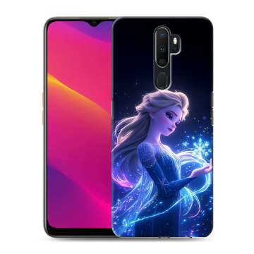Силиконовый противоударный чехол на OPPO A9 (2020) с принтом Холодное сердце Frozen