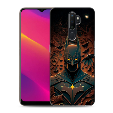 Силиконовый противоударный чехол на OPPO A9 (2020) с принтом Batman Бэтмен Силиконовый противоударный чехол на OPPO A9 (2020) с принтом Batman Бэтмен