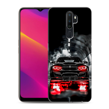 Силиконовый противоударный чехол на OPPO A9 (2020) с принтом BMW БМВ Силиконовый противоударный чехол на OPPO A9 (2020) с принтом BMW БМВ