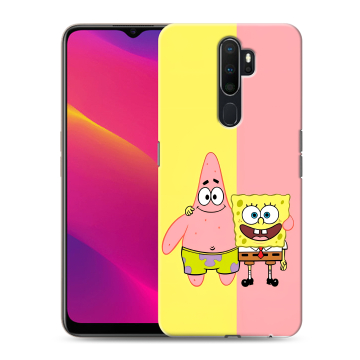 Силиконовый противоударный чехол на OPPO A9 (2020) с принтом Спанч боб Спанчбоб Силиконовый противоударный чехол на OPPO A9 (2020) с принтом Спанч боб Спанчбоб