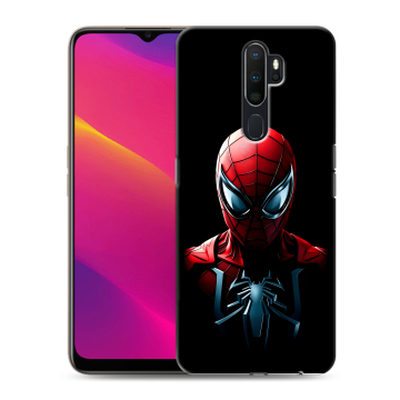 Силиконовый противоударный чехол на OPPO A9 (2020) с принтом Spiderman Человек паук