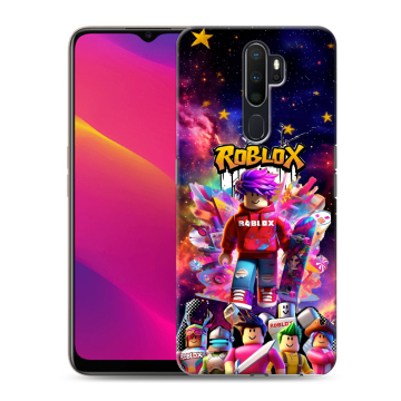 Силиконовый противоударный чехол на OPPO A9 (2020) с принтом Roblox Роблокс Силиконовый противоударный чехол на OPPO A9 (2020) с принтом Roblox Роблокс