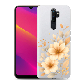 Силиконовый противоударный чехол на OPPO A9 (2020) с принтом для девушки Силиконовый противоударный чехол на OPPO A9 (2020) с принтом для девушки