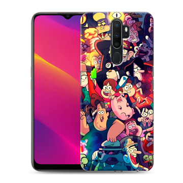 Силиконовый противоударный чехол на OPPO A9 (2020) с принтом Gravity Falls Гравити Фолз