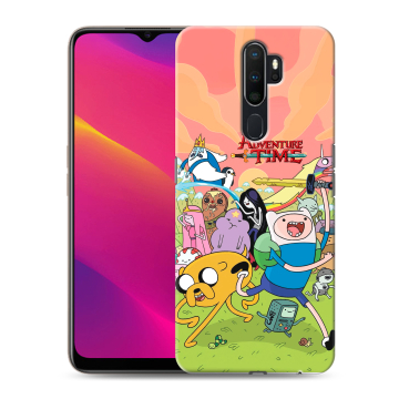 Силиконовый противоударный чехол на OPPO A9 (2020) с принтом Adventure time Время приключений Силиконовый противоударный чехол на OPPO A9 (2020) с принтом Adventure time Время приключений