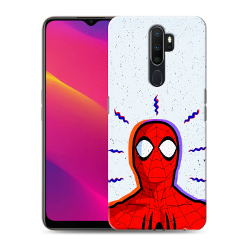 Силиконовый противоударный чехол на OPPO A9 (2020) с принтом Spiderman Человек паук Силиконовый противоударный чехол на OPPO A9 (2020) с принтом Spiderman Человек паук