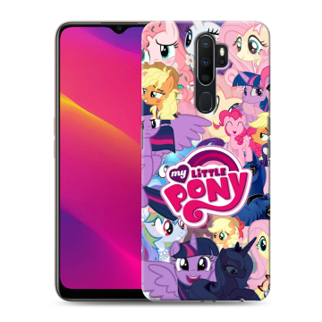 Силиконовый противоударный чехол на OPPO A9 (2020) с принтом My little pony Дружба чудо Силиконовый противоударный чехол на OPPO A9 (2020) с принтом My little pony Дружба чудо