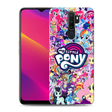 Силиконовый противоударный чехол на OPPO A9 (2020) с принтом My little pony Дружба чудо Силиконовый противоударный чехол на OPPO A9 (2020) с принтом My little pony Дружба чудо