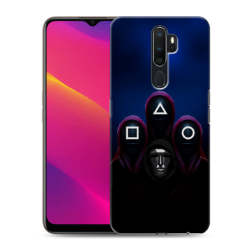 Силиконовый противоударный чехол на OPPO A9 (2020) с принтом Игра Кальмара Силиконовый противоударный чехол на OPPO A9 (2020) с принтом Игра Кальмара