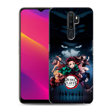 Силиконовый противоударный чехол на OPPO A9 (2020) с принтом Demon Slayer Клинок рассекающий демонов Силиконовый противоударный чехол на OPPO A9 (2020) с принтом Demon Slayer Клинок рассекающий демонов