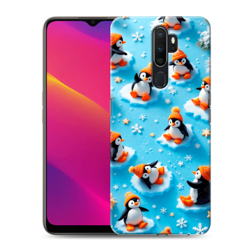 Силиконовый противоударный чехол на OPPO A9 (2020) с принтом Новый год Силиконовый противоударный чехол на OPPO A9 (2020) с принтом Новый год