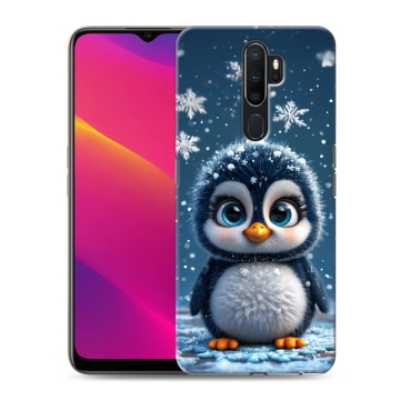 Силиконовый противоударный чехол на OPPO A9 (2020) с принтом Новый год Силиконовый противоударный чехол на OPPO A9 (2020) с принтом Новый год