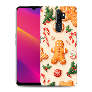 Силиконовый противоударный чехол на OPPO A9 (2020) с принтом Новый год Силиконовый противоударный чехол на OPPO A9 (2020) с принтом Новый год