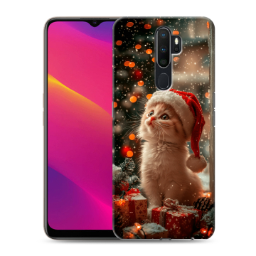 Силиконовый противоударный чехол на OPPO A9 (2020) с принтом Новый год Силиконовый противоударный чехол на OPPO A9 (2020) с принтом Новый год