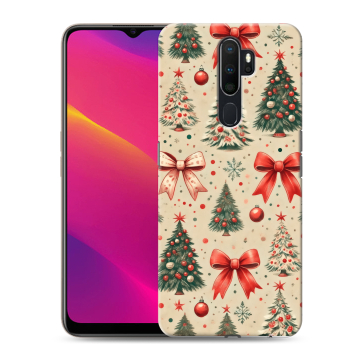Силиконовый противоударный чехол на OPPO A9 (2020) с принтом Новый год Силиконовый противоударный чехол на OPPO A9 (2020) с принтом Новый год