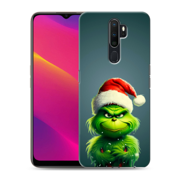 Силиконовый противоударный чехол на OPPO A9 (2020) с принтом Новый год Силиконовый противоударный чехол на OPPO A9 (2020) с принтом Новый год