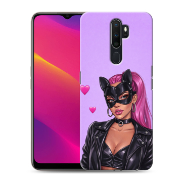 Силиконовый противоударный чехол на OPPO A9 (2020) с принтом женский Силиконовый противоударный чехол на OPPO A9 (2020) с принтом женский