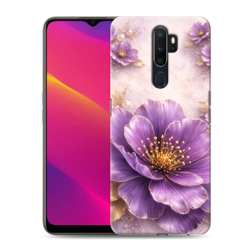 Силиконовый противоударный чехол на OPPO A9 (2020) с принтом женский