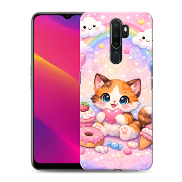 Силиконовый противоударный чехол на OPPO A9 (2020) с принтом для девочек Силиконовый противоударный чехол на OPPO A9 (2020) с принтом для девочек