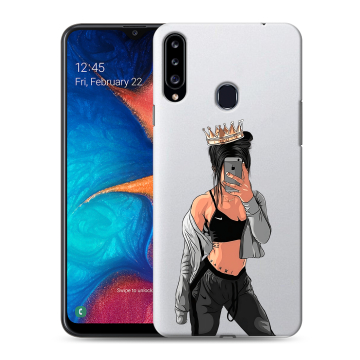Силиконовый чехол на Samsung Galaxy A20s с принтом Женские принты Силиконовый чехол на Samsung Galaxy A20s с принтом Женские принты