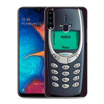 Силиконовый чехол на Samsung Galaxy A20s с принтом Старый телефон Силиконовый чехол на Samsung Galaxy A20s с принтом Старый телефон