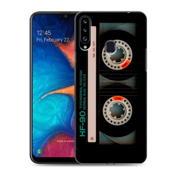 Силиконовый чехол на Samsung Galaxy A20s с принтом Кассета
