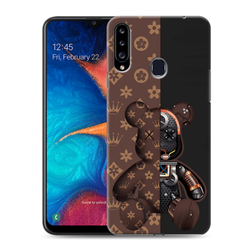 Силиконовый чехол на Samsung Galaxy A20s с принтом Луи робот Силиконовый чехол на Samsung Galaxy A20s с принтом Луи робот