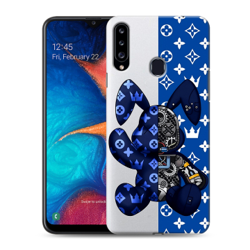 Силиконовый чехол на Samsung Galaxy A20s с принтом Луи робот Силиконовый чехол на Samsung Galaxy A20s с принтом Луи робот