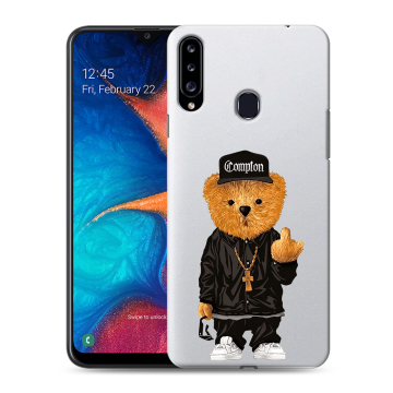 Силиконовый чехол на Samsung Galaxy A20s с принтом Плюшевый медведь Силиконовый чехол на Samsung Galaxy A20s с принтом Плюшевый медведь
