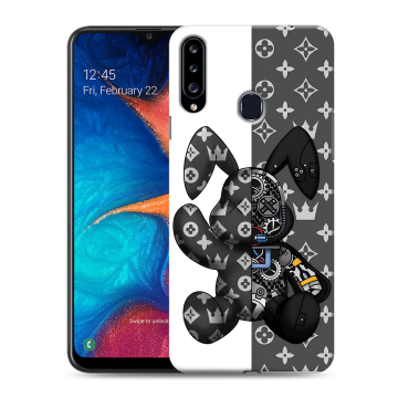 Силиконовый чехол на Samsung Galaxy A20s с принтом Луи робот Силиконовый чехол на Samsung Galaxy A20s с принтом Луи робот