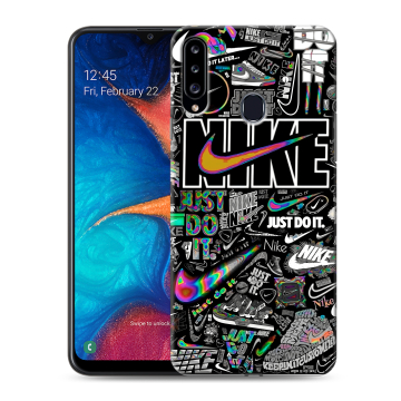 Силиконовый чехол на Samsung Galaxy A20s с принтом Найк Силиконовый чехол на Samsung Galaxy A20s с принтом Найк