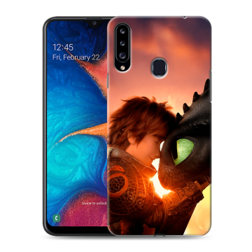 Силиконовый чехол на Samsung Galaxy A20s с принтом Как приручить дракона Силиконовый чехол на Samsung Galaxy A20s с принтом Как приручить дракона
