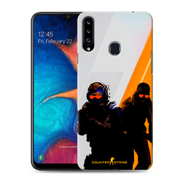 Силиконовый чехол на Samsung Galaxy A20s с принтом Контер страйк Counter strike Силиконовый чехол на Samsung Galaxy A20s с принтом Контер страйк Counter strike
