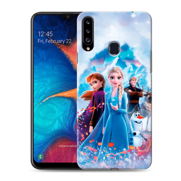 Силиконовый чехол на Samsung Galaxy A20s с принтом Холодное сердце Frozen Силиконовый чехол на Samsung Galaxy A20s с принтом Холодное сердце Frozen