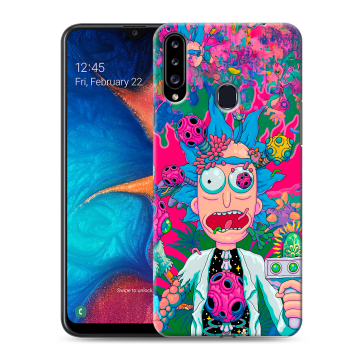Силиконовый чехол на Samsung Galaxy A20s с принтом Рик и Морти Rick Morty Силиконовый чехол на Samsung Galaxy A20s с принтом Рик и Морти Rick Morty