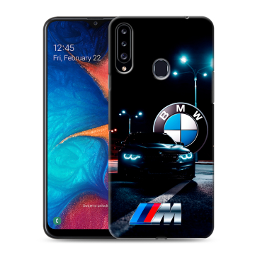 Силиконовый чехол на Samsung Galaxy A20s с принтом БМВ BMW Силиконовый чехол на Samsung Galaxy A20s с принтом БМВ BMW