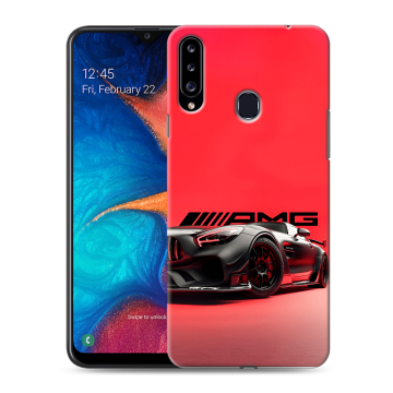 Силиконовый чехол на Samsung Galaxy A20s с принтом Мерседес Mercedes AMG Силиконовый чехол на Samsung Galaxy A20s с принтом Мерседес Mercedes AMG